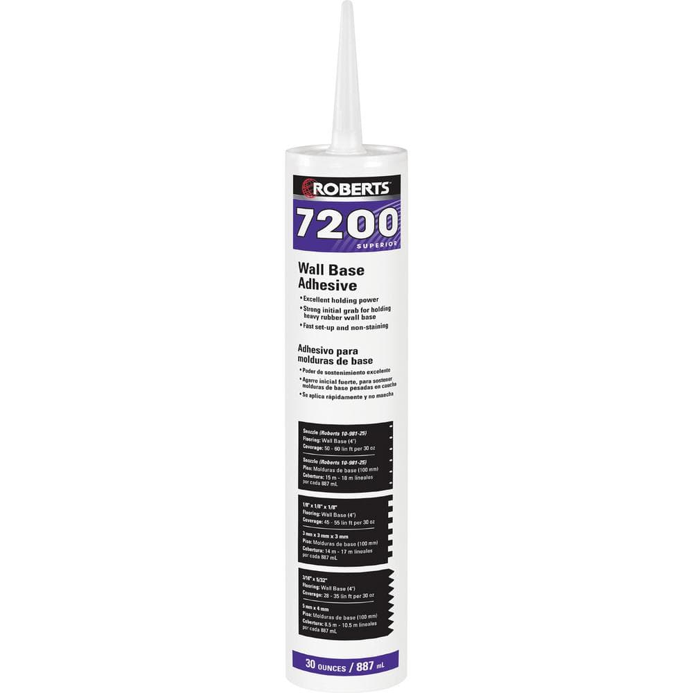 Roberts® Case (12) 30 Fl Oz Wall And Cove Base Adhesive In Cartridge Tube — adhesives finish